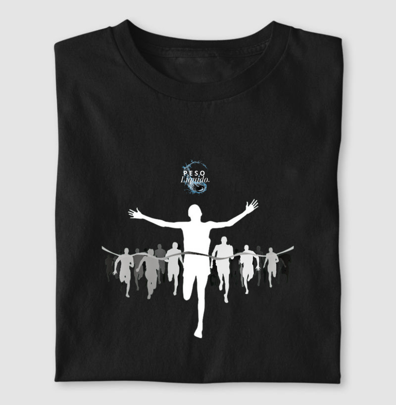 Camiseta VITÓRIA PESO LÍQUIDO Preta