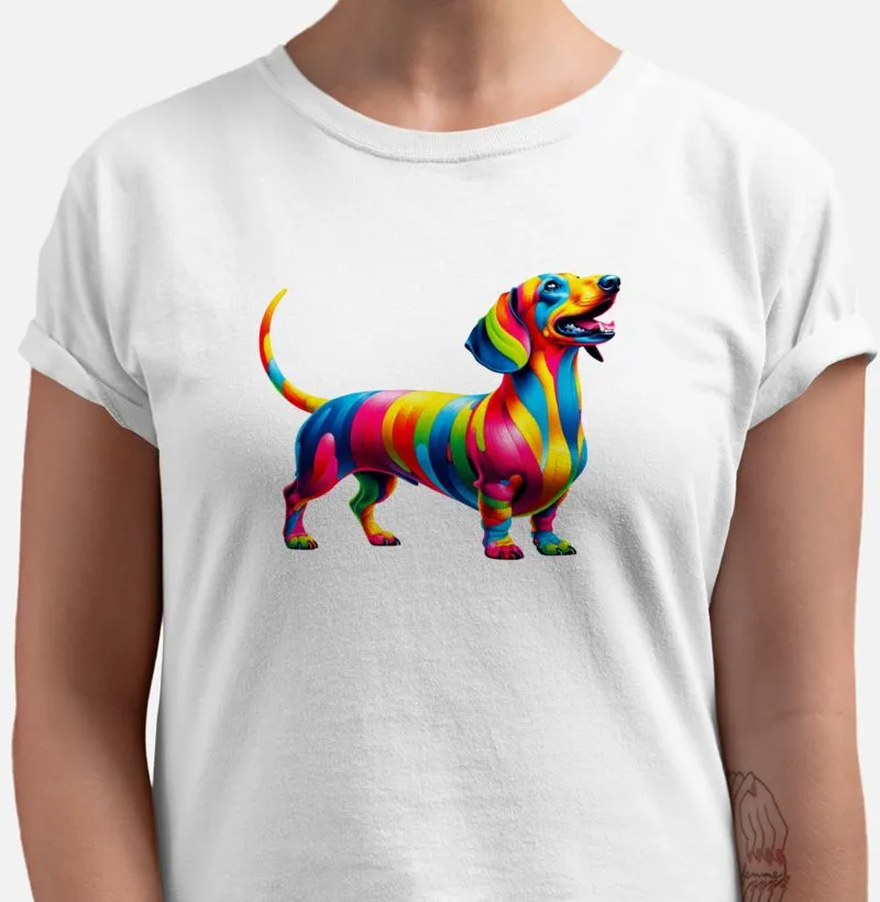 Dachshund Salsicha - Rainbow