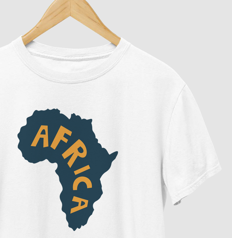 Camiseta Animalis Africa Maps 100% Algodão