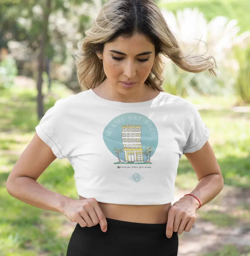 Camiseta Adulto Miami Art by Dudu Memoriza