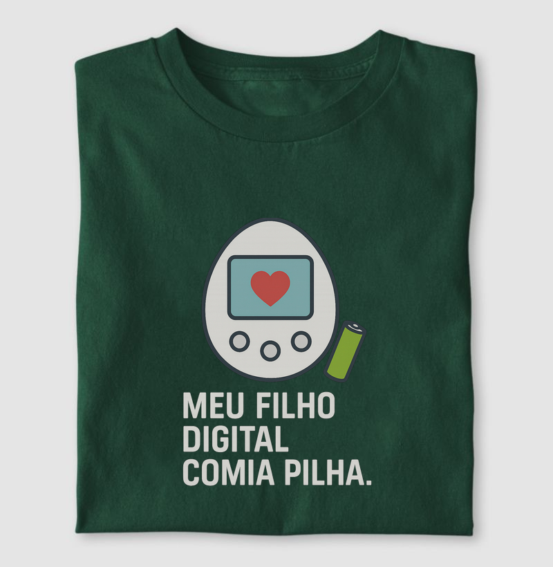 Camiseta Meu filho digital comia pilha