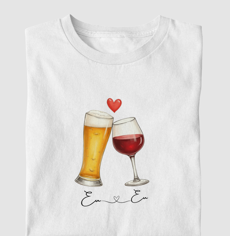 Camiseta Cerveja e Vinho
