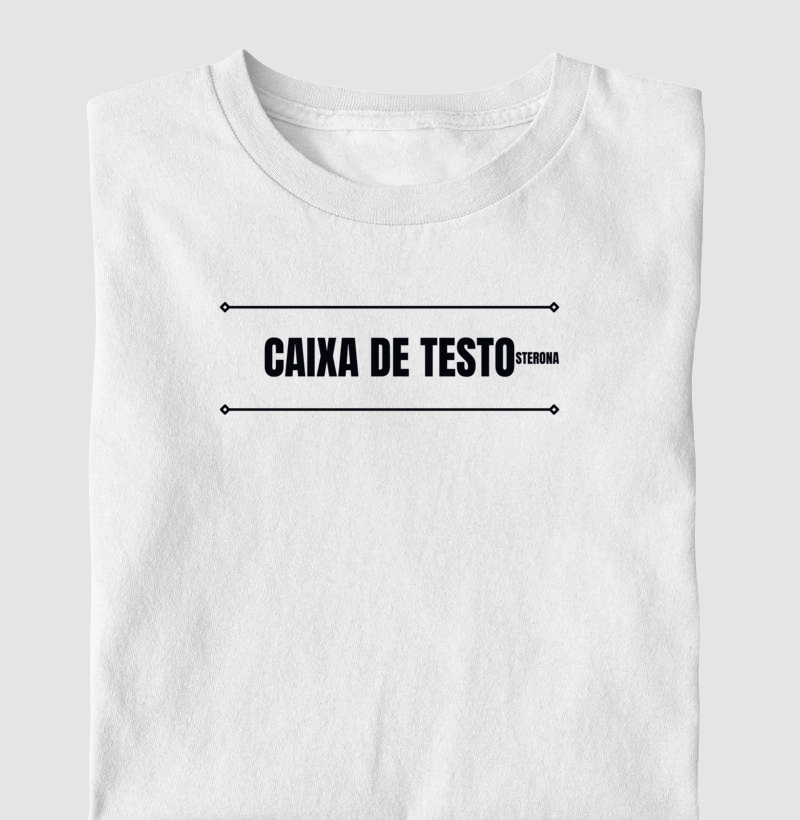 Caixa de Testo - Camiseta Branca