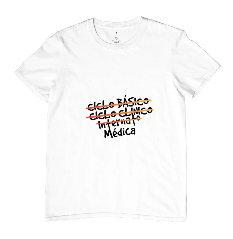 CAMISETA MEDICINER EVOLUÇÃO MÉDICA