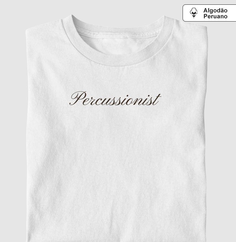 Camiseta Algodão Peruano Percussionist