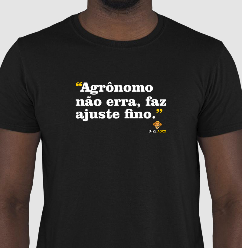 Agrônomo não erra, faz ajuste fino.