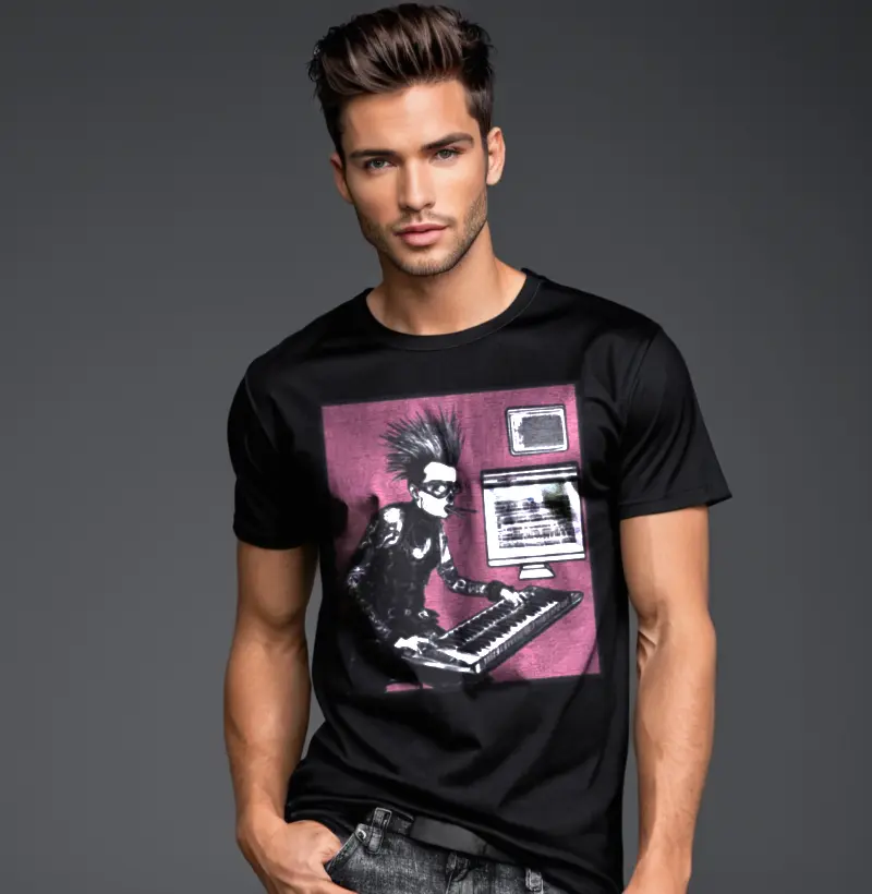 Camiseta Reserva Ink - Tecladista Punk