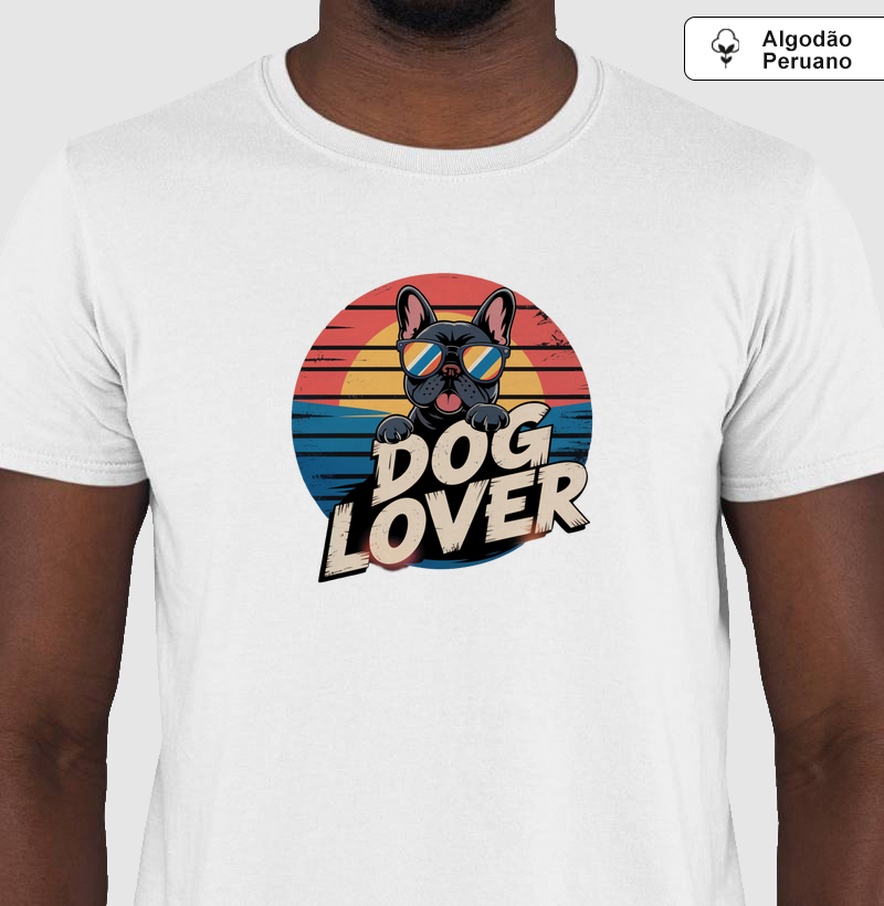 Camiseta Algodão Peruano OMD - Dog Lover Sunset