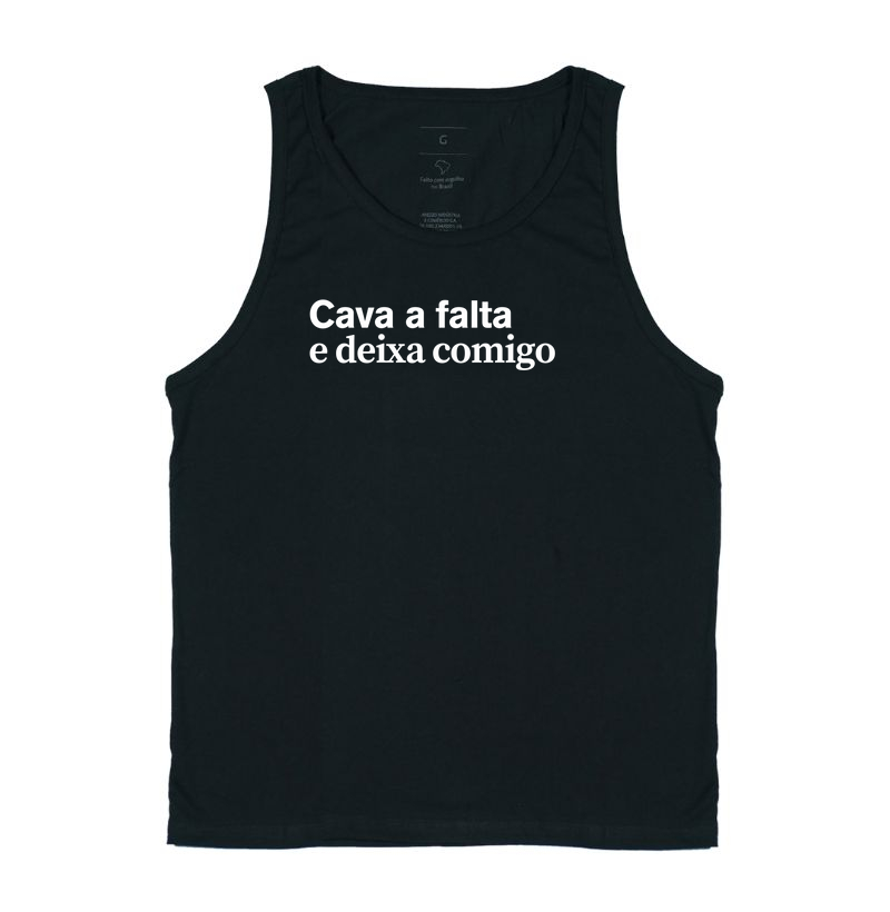 Cava a falta e deixa comigo