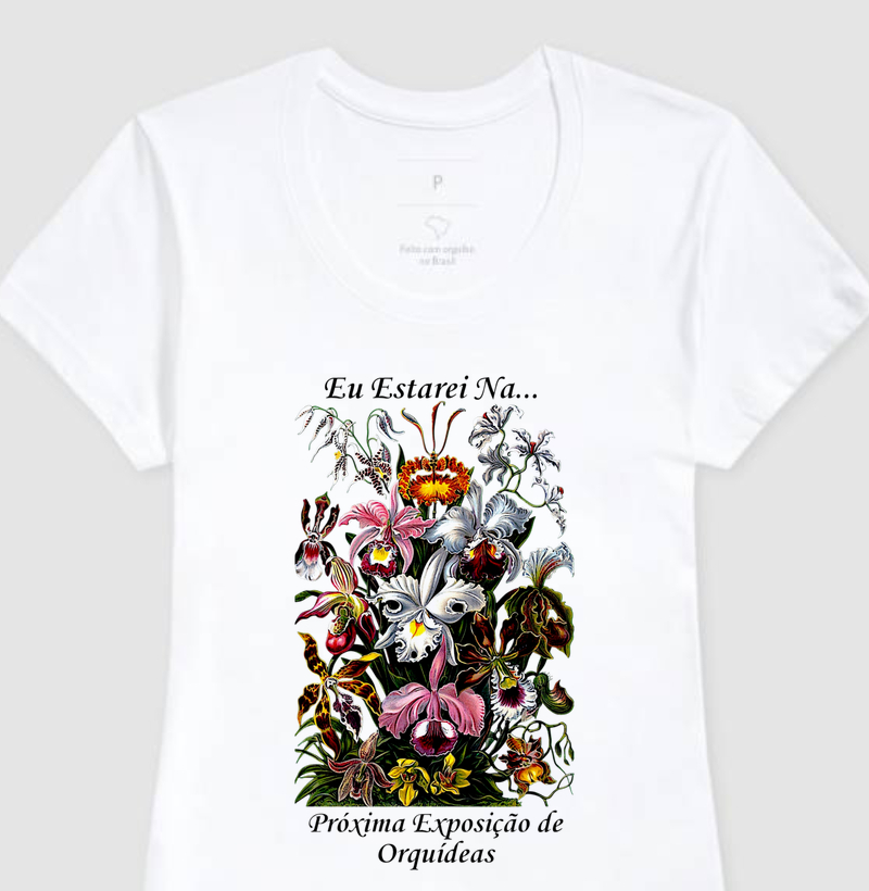Camiseta Feminina Exposição de Orquídeas