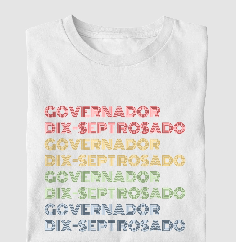 Governador Dix-Sept Rosado Letreiro Retrô