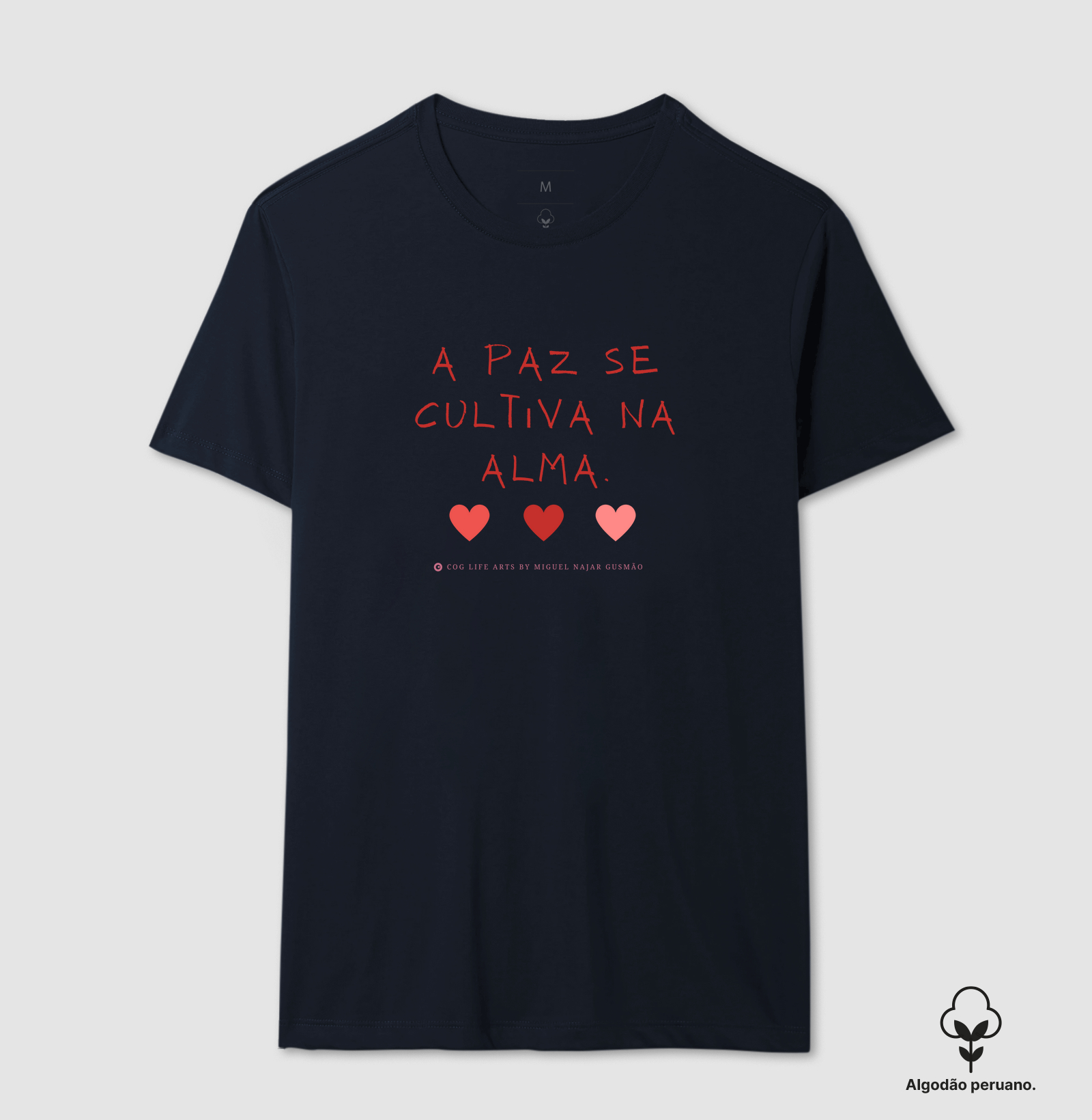 A paz se cultiva na alma corações
