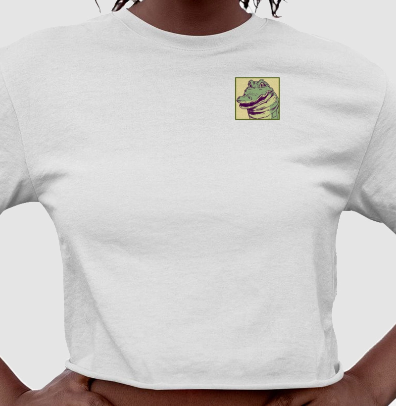 CAMISETA CROPPED - JACARÉ