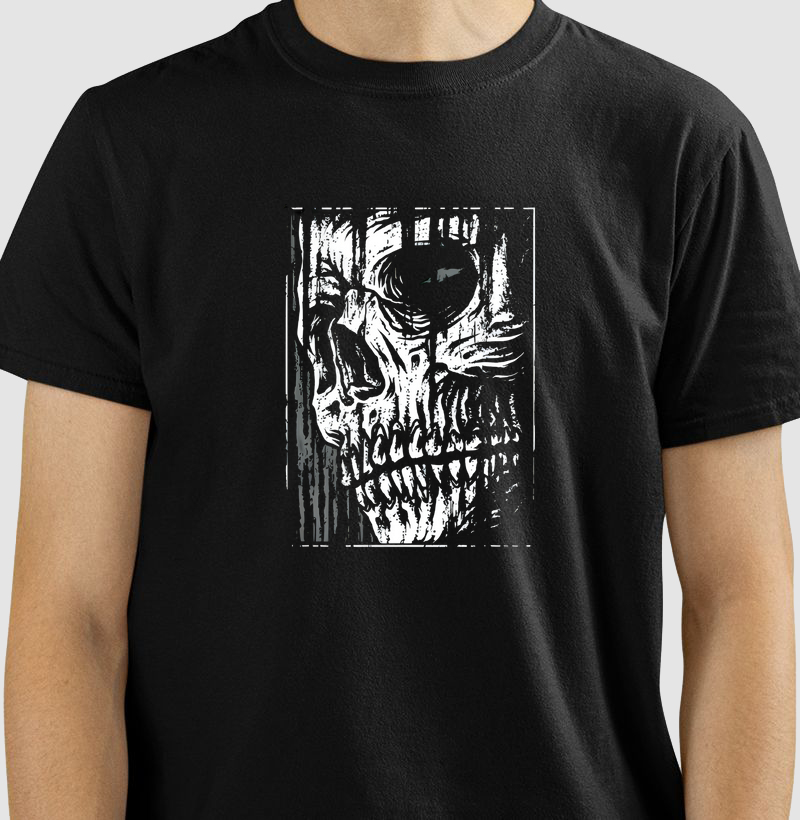 Camiseta Skull BW