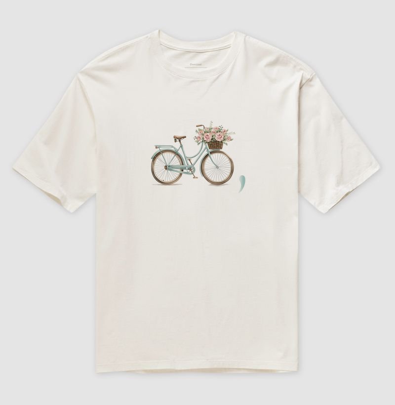 Camiseta Oversized Romantic Bike