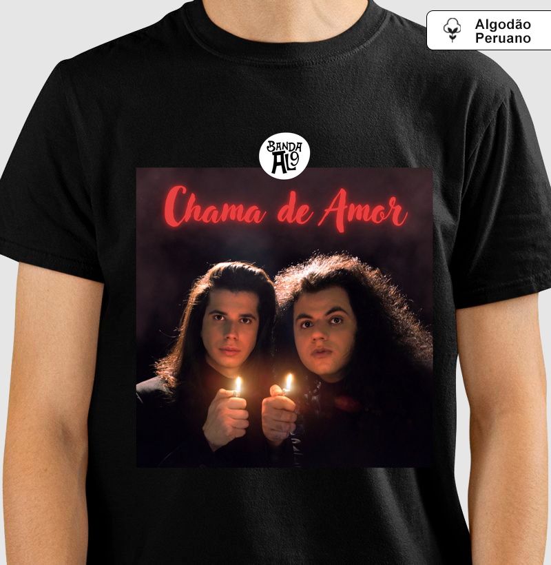 Camiseta Algodão Peruano AL9 Chama de Amor