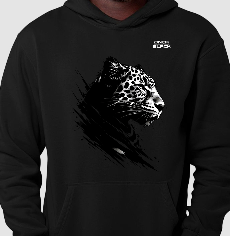 Hoodie Moletom Off - Onça Pensativa