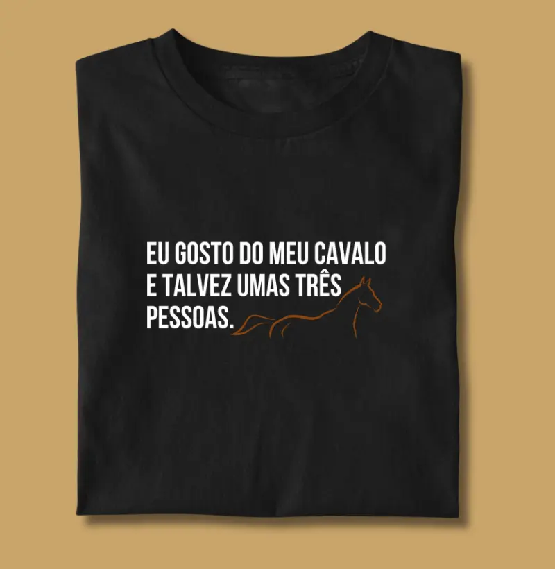 Eu gosto do meu cavalo e mais 3 pessoas 