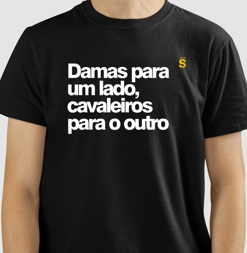 Damas para um lado, cavaleiros para o outro