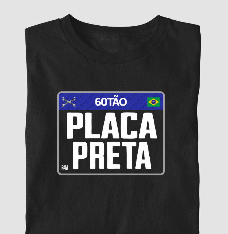 60tão Placa Preta