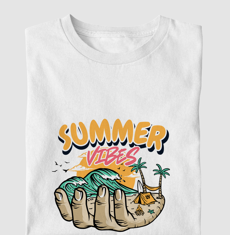 Camiseta Summer vibes praia