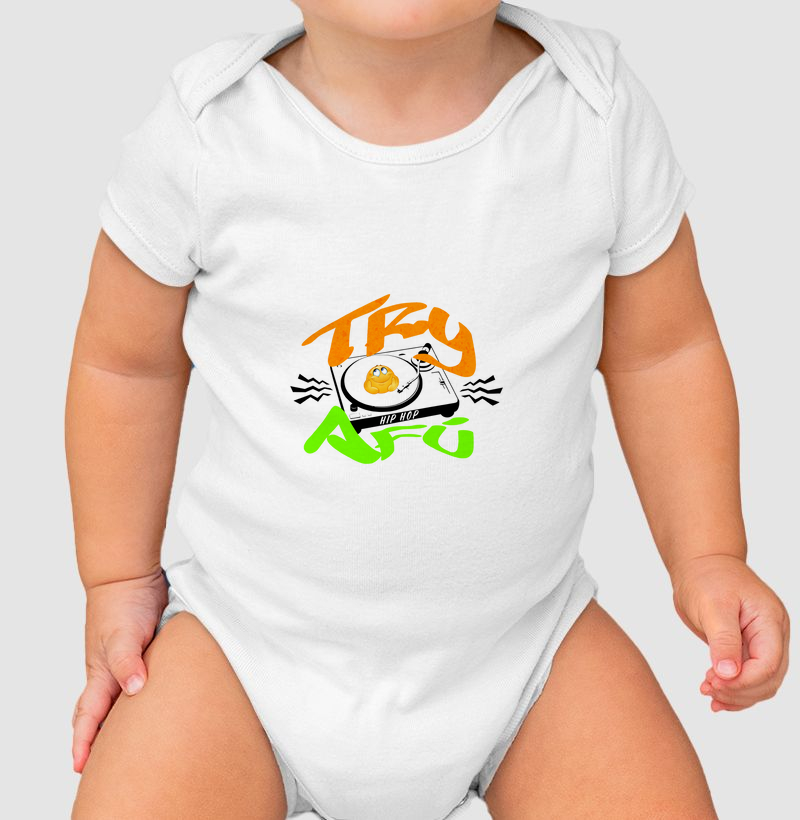 Body Infantil Exclusivo – Conforto e Estilo para os Pequenos - Estampa exclusiva Vibração Hip Hop 