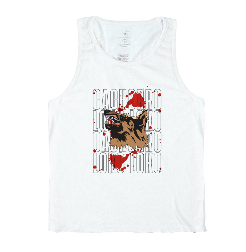 Camiseta Dog Pulse Cachorro Loko - Red Blood
