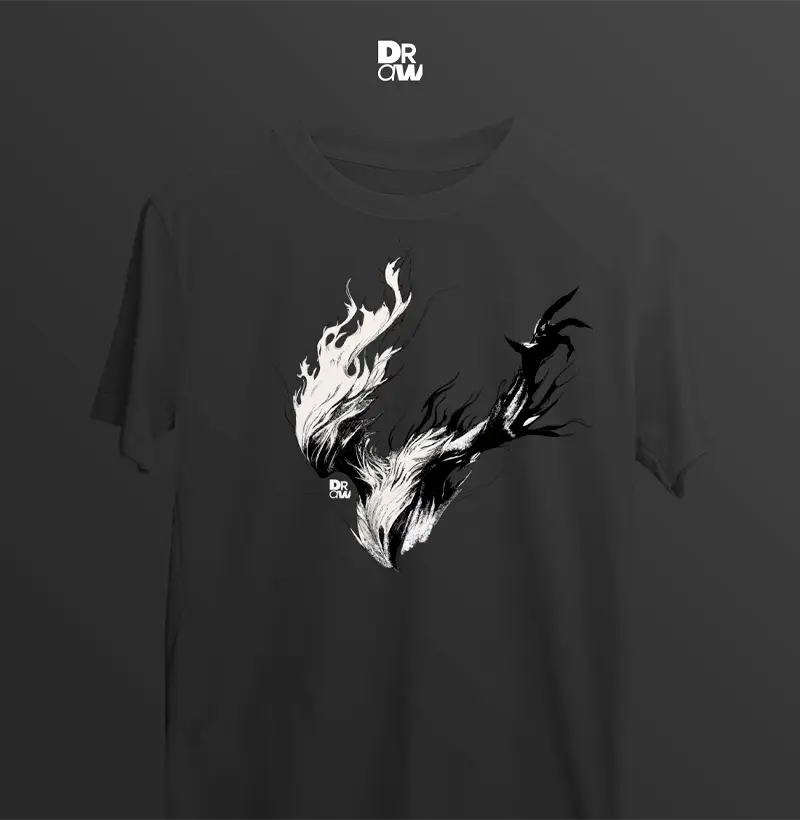 Camiseta Ember, fogo obscuro