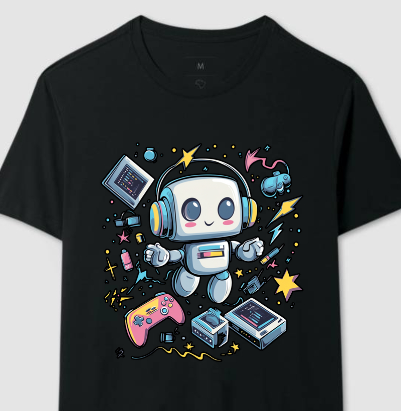 Camisa robô gamer 1
