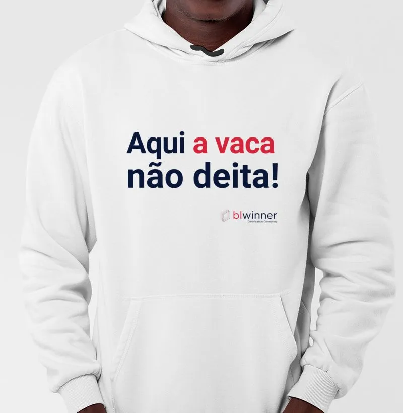 Moletom Unissex Aqui a vaca não deita