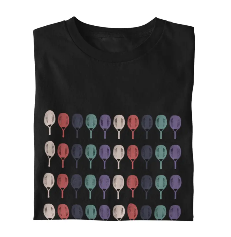 Camiseta Raquetes Coloridas 