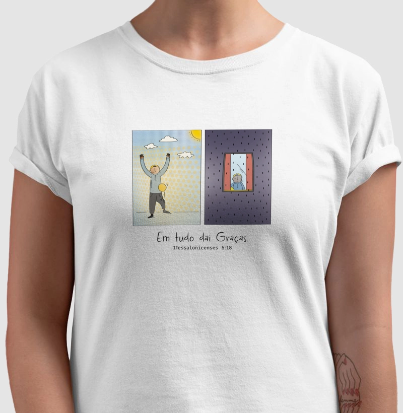 Camiseta Em Tudo dai Graças