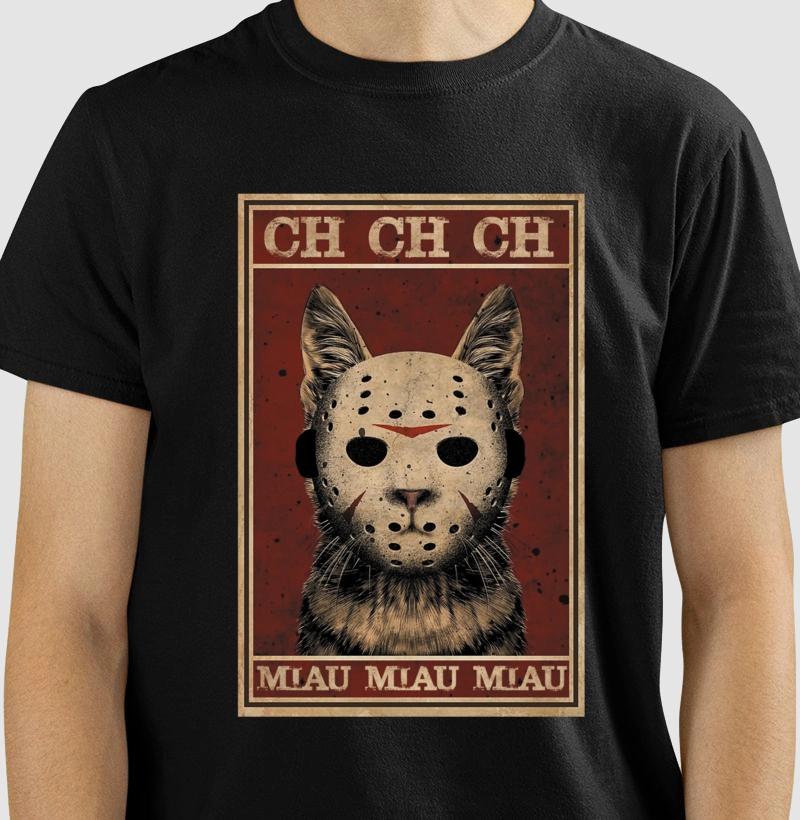 Camiseta Refiews Gato Sexta-feira 13
