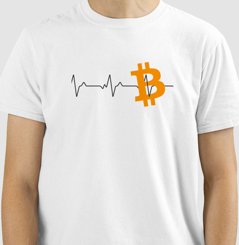 Bitcoin ECG- Camiseta Adulto
