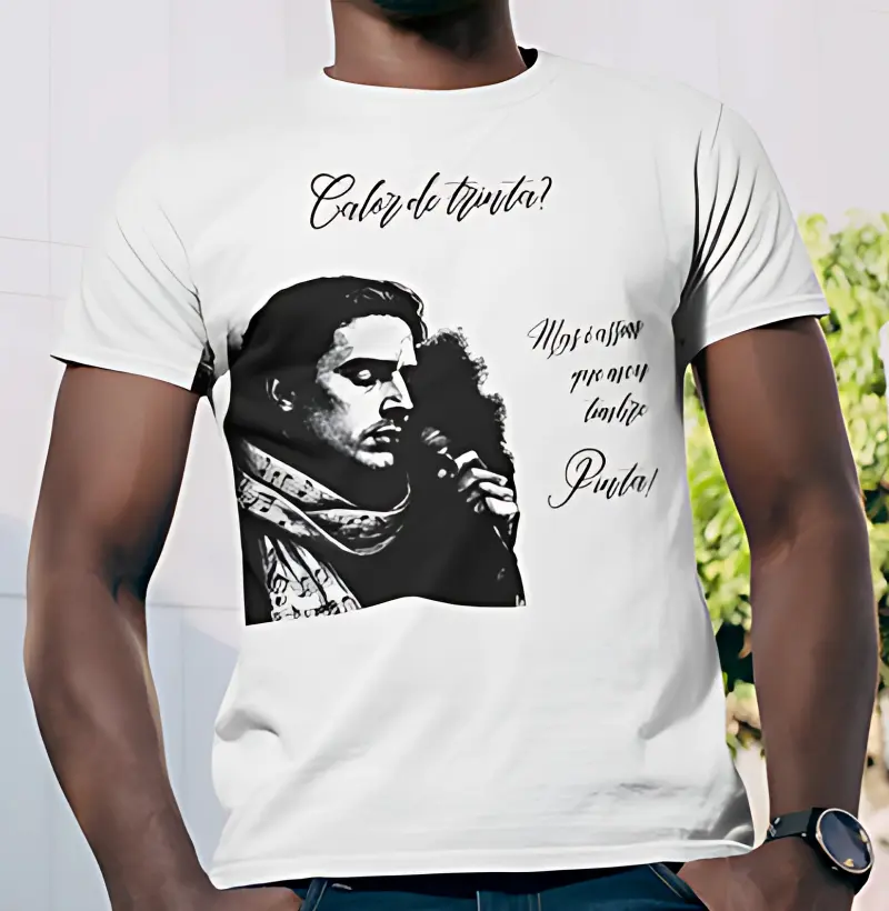 Algodão nacional penteado - Calor de trinta? mas é assim que meu timbre pinta!