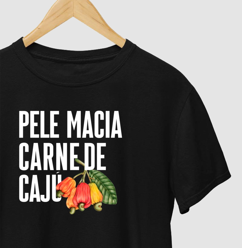 Pele macia, carne de cajú