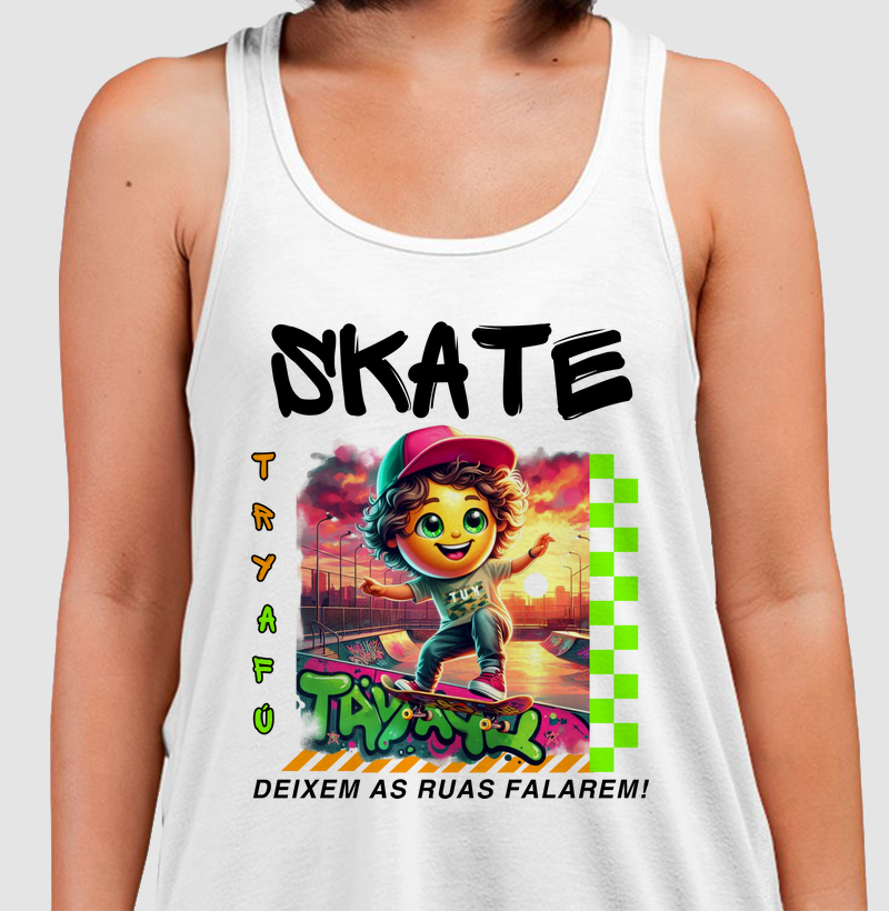 🔥 Regata Algodão Premium Estampa Exclusiva Try Afú - "Deixem as Ruas Falarem" - Estilo e Atitude nas Ruas! 🔥