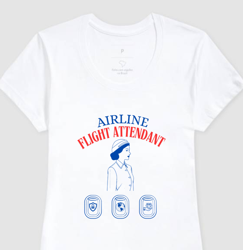 CAMISETA FLIGHT ATTENDANT
