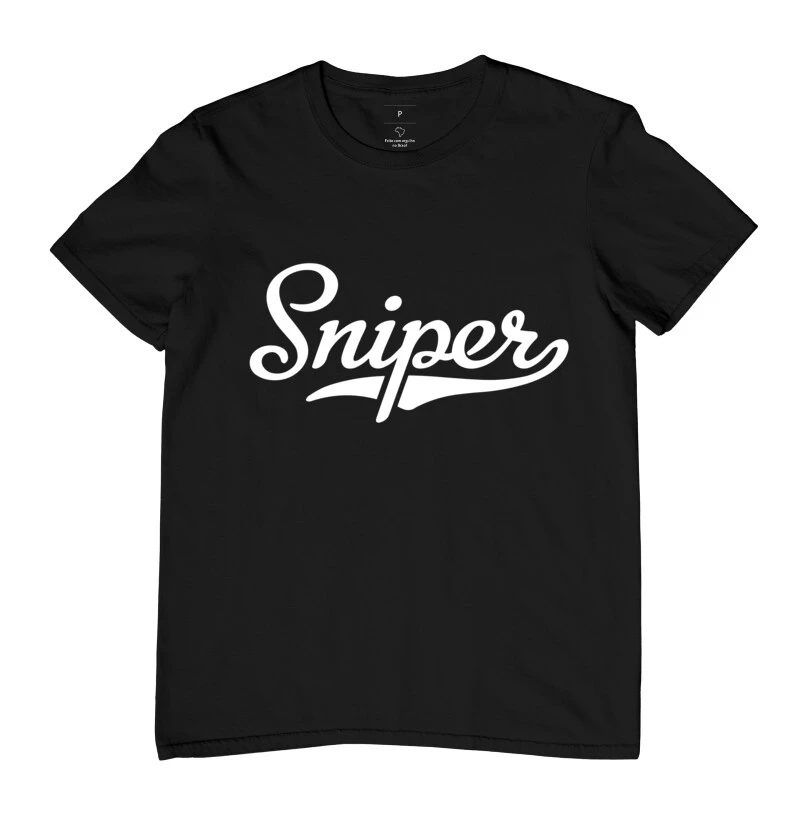 Camiseta CSGO Sniper Lettering
