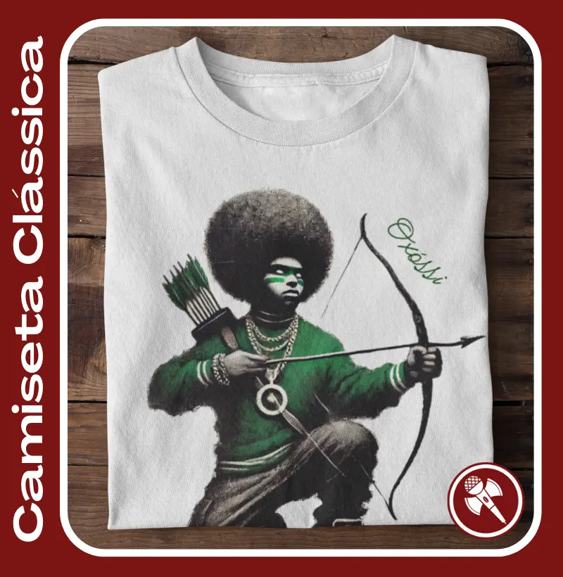 Camiseta Clássica - Oxóssi 03 - Coleção aRUAnda