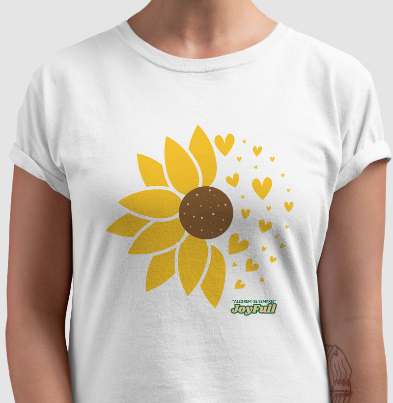Camiseta Girassois Alegrem-se Clássica