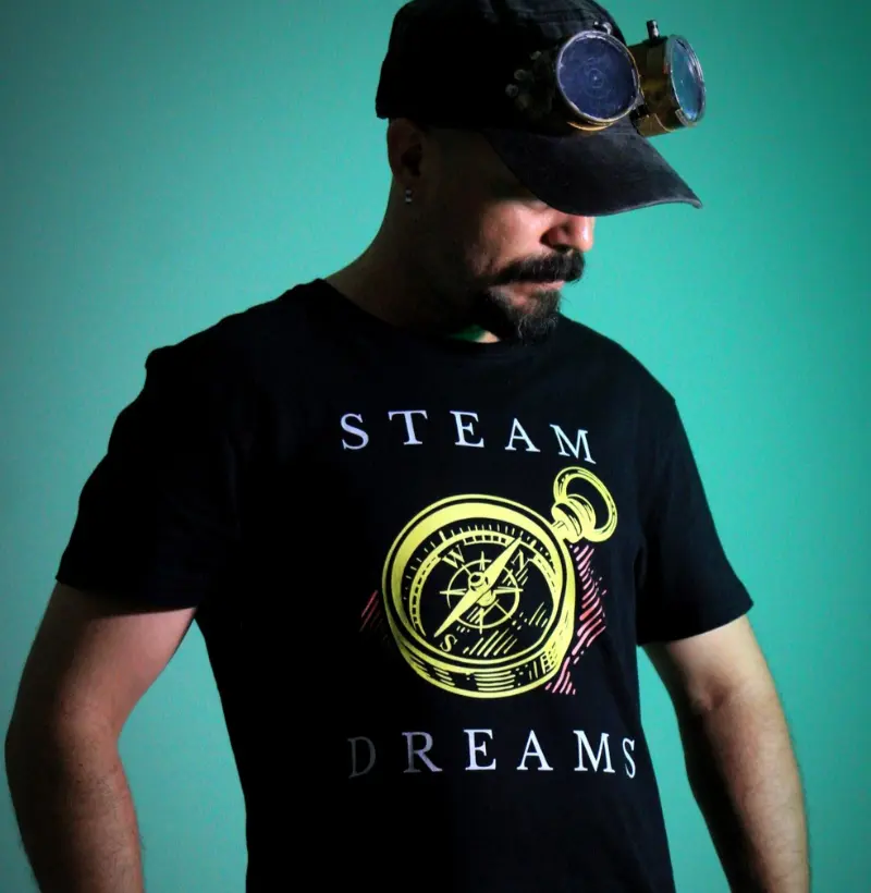 Camiseta Steampunk Steam Dreams 