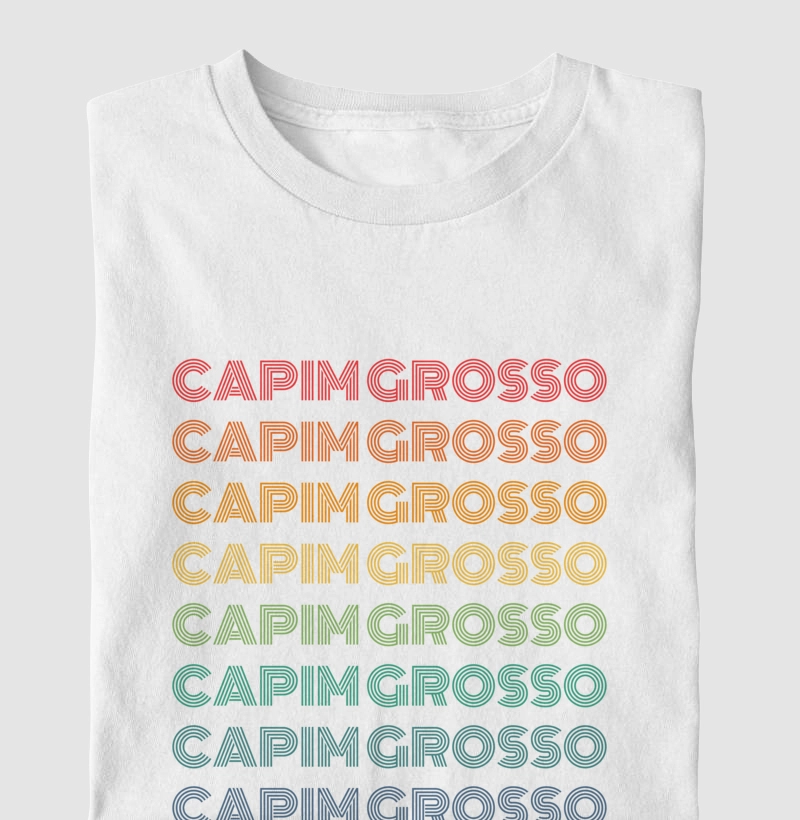 Capim Grosso Letreiro Retrô