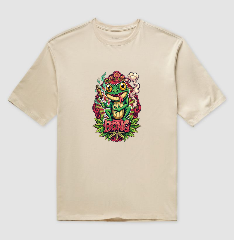 Camiseta Oversized Bong Frog