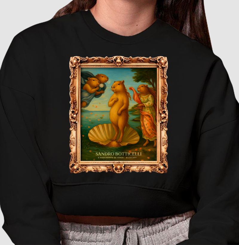 Sandro Botticelli e a capivara "O Nascimento de Vênus"