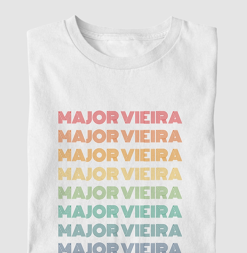 Major Vieira Letreiro Retrô