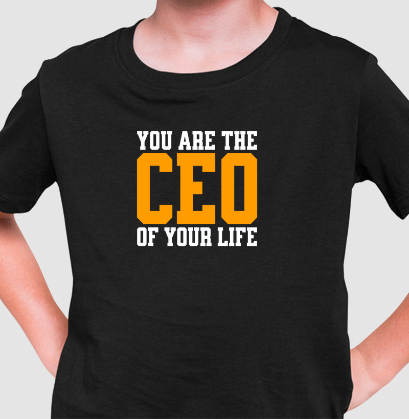 Você é o CEO da Sua Vida: Camiseta Infantil - Estilo com Liderança
