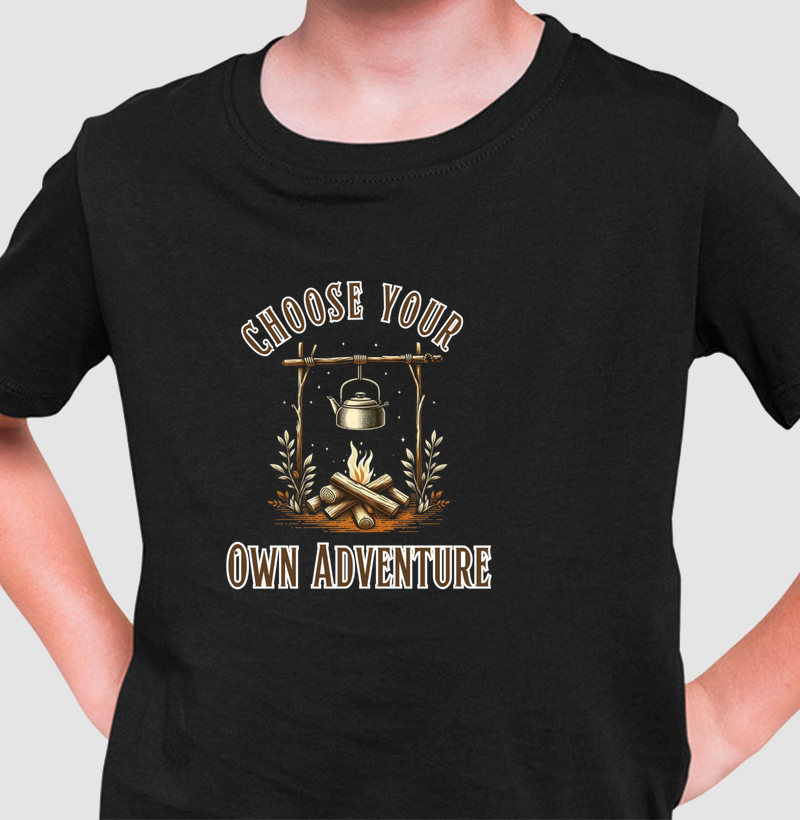 Camiseta Infantil Choose Your Own Adventure