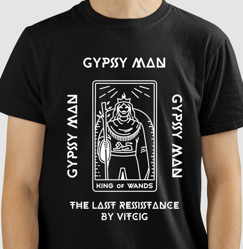 GYPSY MAN.  T-SHIRT Black Rom - Coleção Bombons Sortidos