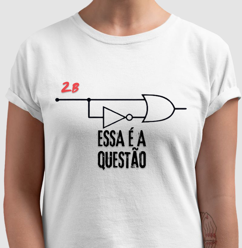 Camiseta "Porta AND & OR" – A Lógica da Eletricidade no Seu Estilo